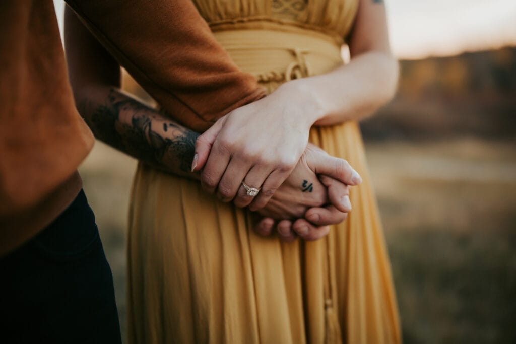 Family Photographer, close up of couple holding hands